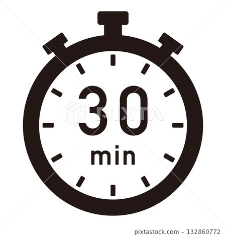 Illustration of a 30-minute timer 132860772