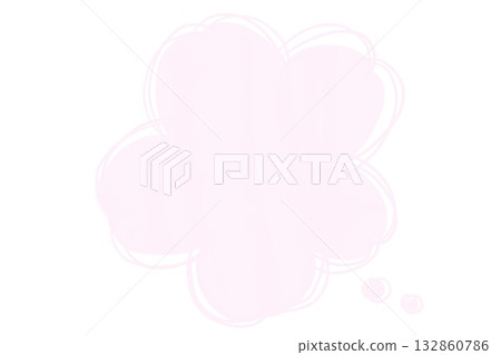 粉紅色可愛櫻花相框 132860786