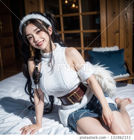 在家享受躺在床上放鬆的時光！ 132862151