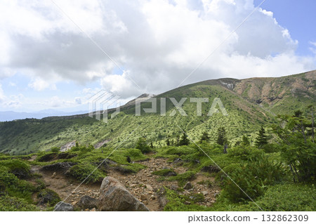 Mount Shirane seen from the Shiga-Kusatsu Highlands Route / Gunma Prefecture Mount Shirane seen from the Shiga-Kusatsu Highlands Route / Gunma Prefecture 132862309