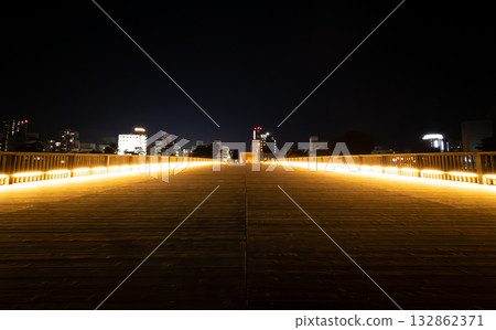 Sakurajo Bridge illumination (Okazaki City, Aichi Prefecture) Sakurajo Bridge illumination (Okazaki City, Aichi Prefecture) 132862371