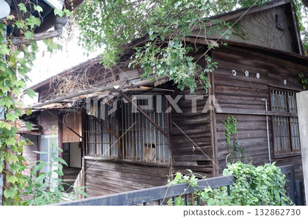 Abandoned wooden factory Abandoned wooden factory 132862730