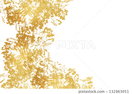 金色筆觸紋理背景 132863051