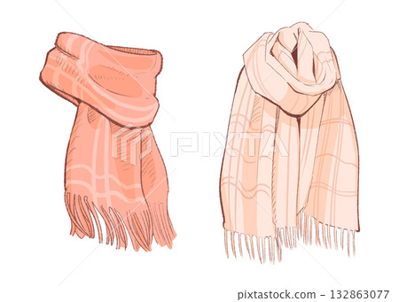 兩條可愛又保暖的冬季圍巾 132863077