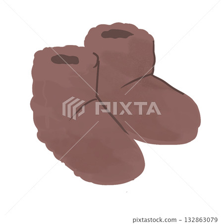 適合冬季室內穿著的毛絨靴 適合冬季室內穿著的毛絨靴 132863079