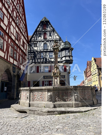Rothenburg ob der Tauber in Bavaria, Germany 132863199