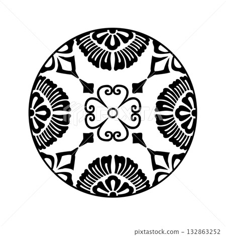 圖案：蝴蝶圓圈 132863252