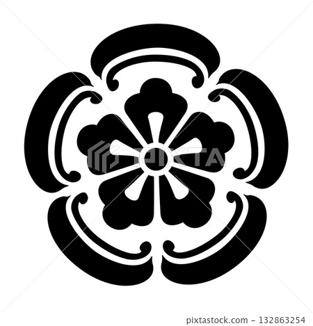 Pattern: Five-leaf quince 132863254