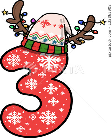 christmas, alphabet, font 132863908