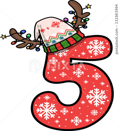 christmas, alphabet, font 132863994