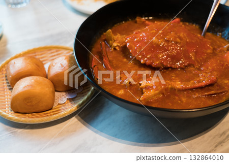 Singapore's famous chili crab Singapore's famous chili crab 132864010