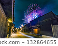 長良川煙火節的煙火表演 132864655