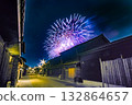 長良川煙火節的煙火表演 132864657