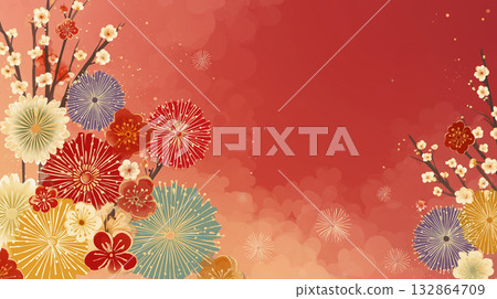 新年促銷和宣傳活動的海報和橫幅 新年促銷和宣傳活動的海報和橫幅 132864709