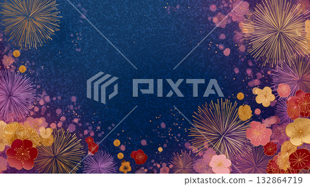 新年促銷和宣傳活動的海報和橫幅 132864719