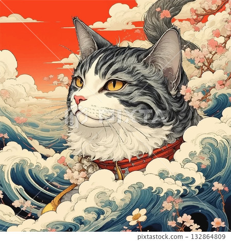 Cat's illustration Cat's illustration 132864809