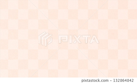 Japanese paper pattern frame, checkered texture background illustration, wallpaper, cherry blossom pink 132864842