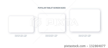 Tablets with white screens 132864877