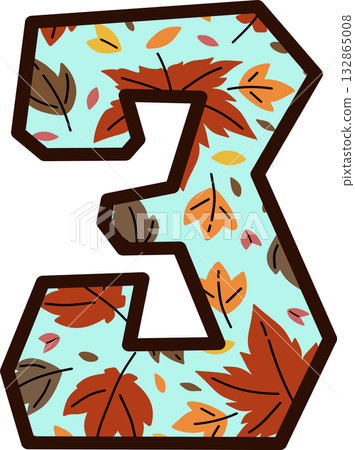 Autumn Leaves Pattern Number 3 132865008
