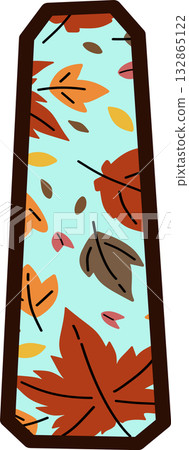 Autumn Leaves Pattern Uppercase Letter I 132865122