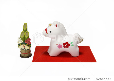 Horse Horse Year of the Horse New Year's material 132865658