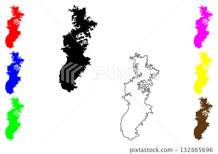 Calabar city (Federal Republic of Nigeria, Cross River State) map vector illustration, scribble sketch Akwa Akpa, Callabar, Calabari, Calbari, Cali or Kalabar map Calabar city (Federal Republic of Nigeria, Cross River State) map vector illustration, scribble sketch Akwa Akpa, Callabar, Calabari, Calbari, Cali or Kalabar map 132865696