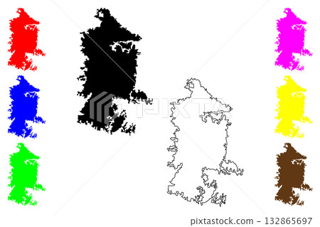 Enugu city (Federal Republic of Nigeria, Enugu State) map vector illustration, scribble sketch Enugwu map Enugu city (Federal Republic of Nigeria, Enugu State) map vector illustration, scribble sketch Enugwu map 132865697