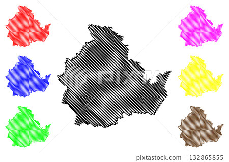 Richmond Valley Council (Commonwealth of Australia, New South Wales, NSW) map vector illustration, scribble sketch Richmond Valley map Richmond Valley Council (Commonwealth of Australia, New South Wales, NSW) map vector illustration, scribble sketch Richmond Valley map 132865855