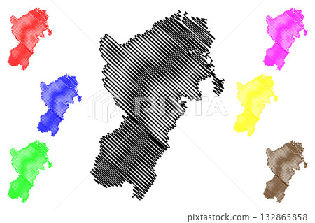 City of Shoalhaven (Commonwealth of Australia, New South Wales, NSW) map vector illustration, scribble sketch Shoalhaven map City of Shoalhaven (Commonwealth of Australia, New South Wales, NSW) map vector illustration, scribble sketch Shoalhaven map 132865858