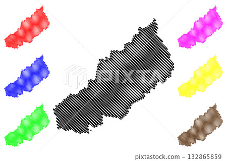 Singleton Council (Commonwealth of Australia, New South Wales, NSW) map vector illustration, scribble sketch Singleton map Singleton Council (Commonwealth of Australia, New South Wales, NSW) map vector illustration, scribble sketch Singleton map 132865859