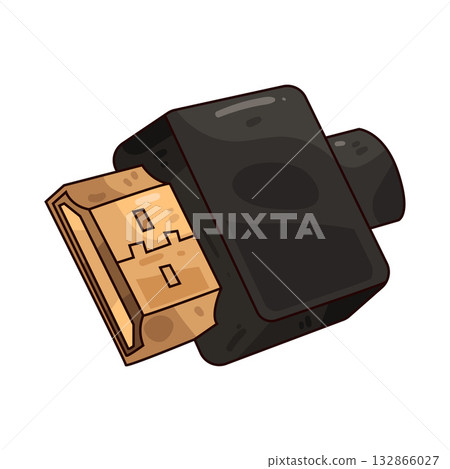 illustration of hdmi 132866027