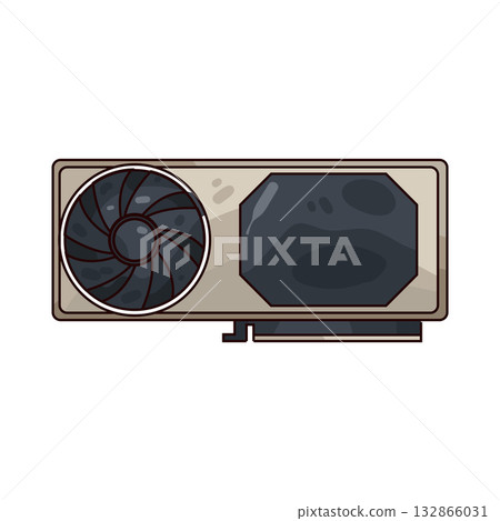 illustration of gpu illustration of gpu 132866031