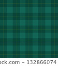 Simple tartan check pattern seamless background with intersecting green and yellow dotted lines 132866074