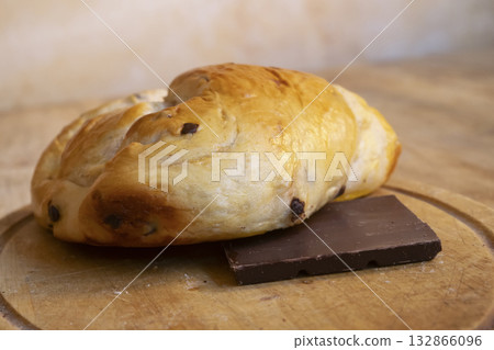 homemade chocolate chip sweet yeast rolls 132866096