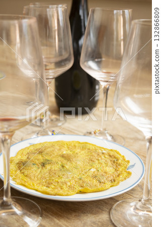 aromatic herbs frittata aromatic herbs frittata 132866809