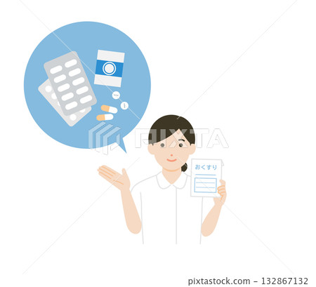 Nurse explaining medication 132867132