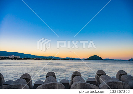 Shikoku, Ehime, Seto Inland Sea scenery Shikoku, Ehime, Seto Inland Sea scenery 132867263