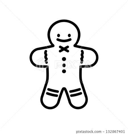 Simple illustration of ginger cookies 132867401