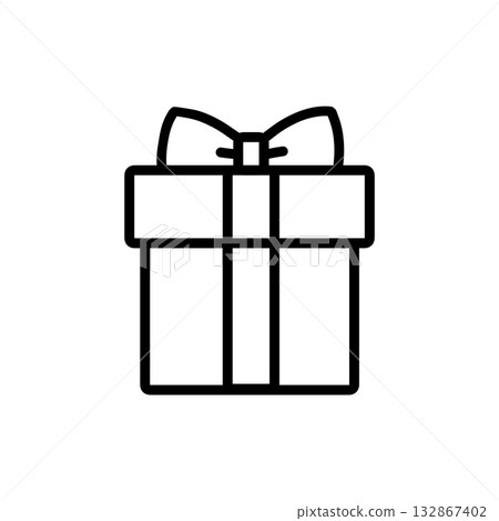 禮盒的簡單插圖 禮盒的簡單插圖 132867402