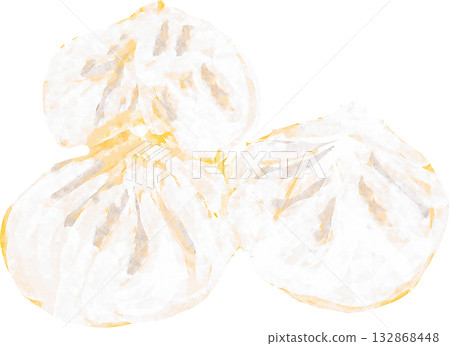 肉包子的插圖 132868448
