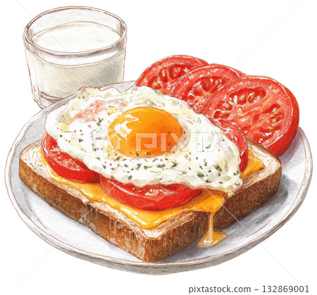 Breakfast toast 132869001