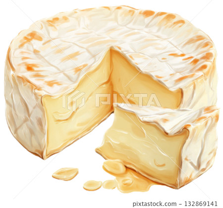 Camembert Cheese 132869141