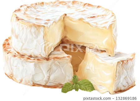 Camembert Cheese 132869186