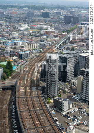 從仙台AER觀景台眺望城市景觀 從仙台AER觀景台眺望城市景觀 132870144