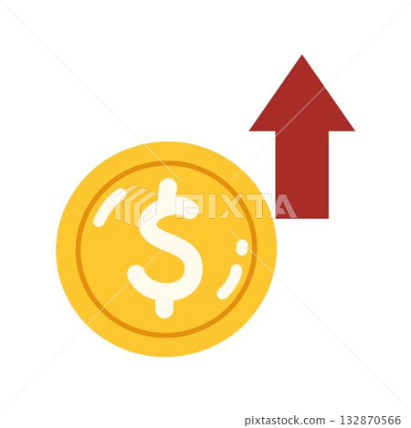 Profit animation Resource management. Strategic spending. Business finance 132870566