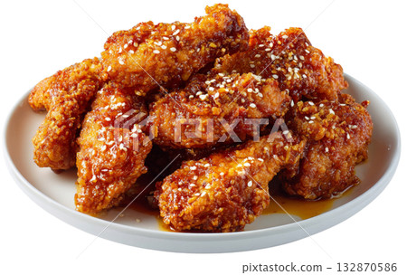 fried chicken fried chicken 132870586