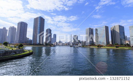 隅田川的秋季水量 132871152