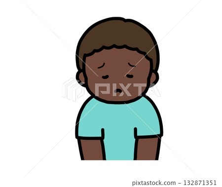 悲傷的黑人男孩 悲傷的黑人男孩 132871351