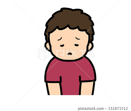 Sad Asian boy Sad Asian boy 132871512