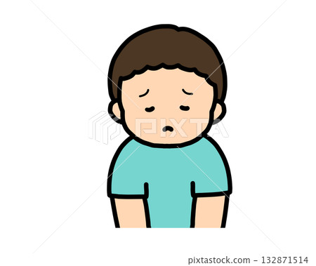 Sad Asian boy 132871514